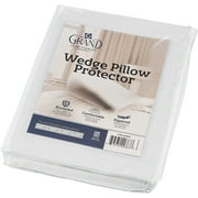 Poly-Cotton Zippered Pillow Protector - Wedge Pillow Cover - Protects from Dirt, Dust, and Debris - Single Unit