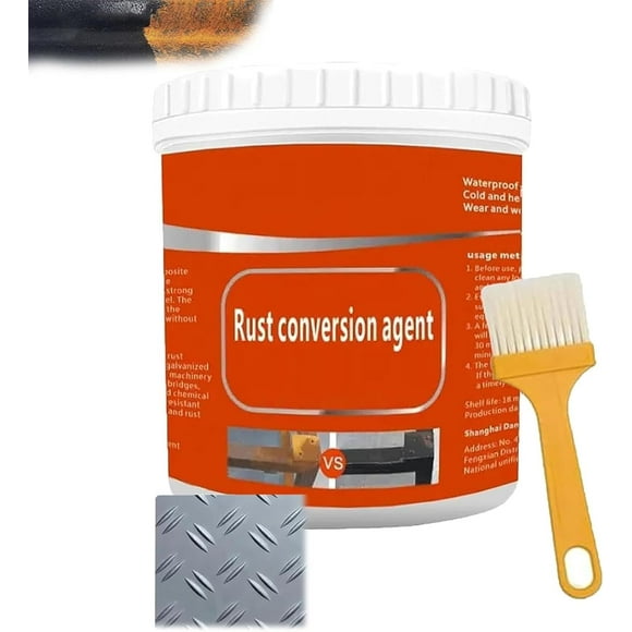 Tratamiento antióxido multifuncional para metales, convertidor de óxido, convertidor de óxido para metales, potente removedor de óxido de metales con cepillo, pintura antioxidante para metales a base