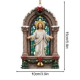 thumbnail image 3 of TNDBKQWR Christmas Nativity Party Decorations, 15cm Christmas Tree Ornaments Decorations, Small Nativity Scene Nativity Decorations(1PCS), 3 of 5