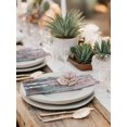 thumbnail image 6 of Cloth Napkins Set of 4 - 20x20 Inches, Pink Teal Forest Washable Reusable Table Napkins, Modern Oil Painting Art Soft & Absortbent Dining Napkin for Party Wedding Hotel Restaurant, 6 of 8
