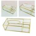 thumbnail image 4 of funda transparente para porta pañuelos Espejo de Rectangular caja de pañuelos soporte servilletero organizador soporte de escritorio Accesorios Fanmusic funda transparente para porta pañuelos, 4 of 7