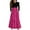 #A12-Hot Pink, variant on Abcomgle Girls Maxi Dresses Size 14-16 Casual Patchwork Ruffle Long Sleeve Maxi Dress Polka Dot Crew Neck Sundresses Beach Tiered Dresses with Pockets,13-14 Years Beige