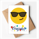 thumbnail image 1 of gafas de sol cool amarillo lindo hermoso patron de chat en linea ilustración Sobre de la Carta de felicitación de la tarjeta de matrimonio, 1 of 4