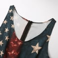 thumbnail image 5 of Women's Independence Day Patch Art Line Dress Floral Flag Maxi Dresses, 5 of 6