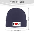 thumbnail image 3 of ZICANCN Knit Beanie Hat-Heart Love Winter Cap Soft Warm Classic Hats for Men Women Music Red, 3 of 8