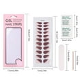 thumbnail image 5 of Christmas Style Gel Nail Wraps Self Adhesive Nail Stickers for Home Manicure, 5 of 21