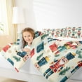 thumbnail image 4 of Feelyou Teens Cartoon Nutcracker Queen Comforter Set, Christmas Tree Gift Bedding Sets, Winter Snowflake Print Reversible Bedding Comforter Set, Ultra Soft Home Decor, 3pcs, 4 of 8