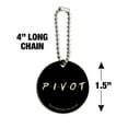 thumbnail image 3 of Friends PIVOT Wood Wooden Round Keychain Key Chain Ring, 3 of 3
