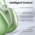 thumbnail image 4 of GASYESOY Y01 Bluetooth Headphones Wireless over Ear Noise Cancelling Headphones,36H Playtime Hi-Res Audio Foldable Lightweight for Travel, Home Office, Sport, Cellphone, PC Green, 4 of 9