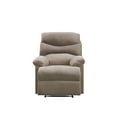 thumbnail image 4 of Miekor Furniture Light Brown Recliner With Pillow Top Arm 15436, 4 of 7