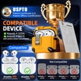 thumbnail image 2 of Funda con soporte de teléfono y kit de limpieza para AirPods 4 Inesore, 2 of 7