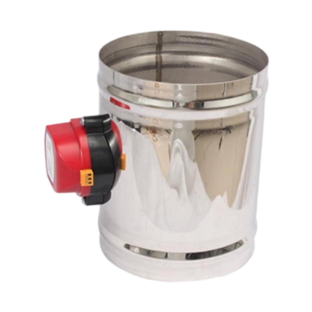 Válvula de compuerta de conducto de aire eléctrica de acero inoxidable 201, válvula de control de aire ligera Diámetro exterior de 250 mm 24 V CC