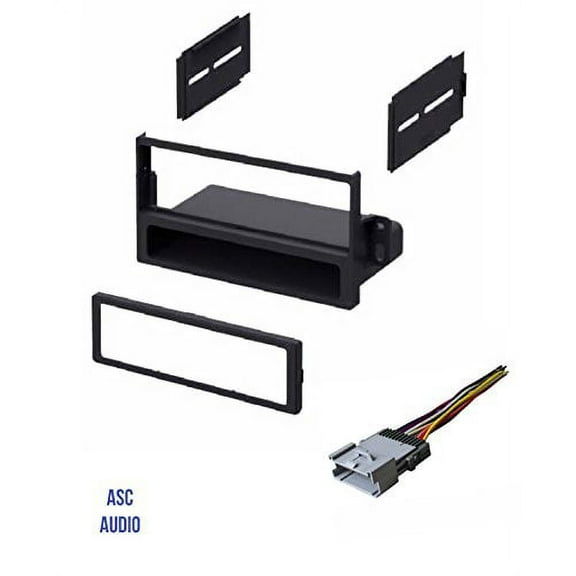 ASC Car Stereo Dash Install Kit and Wire Harness for Installing a Single Din Radio for 2003 Saturn Ion, 2000 - 2005 Saturn L Series, 2000 - 2005 Saturn S Series, 2002 - 2003 Saturn Vue