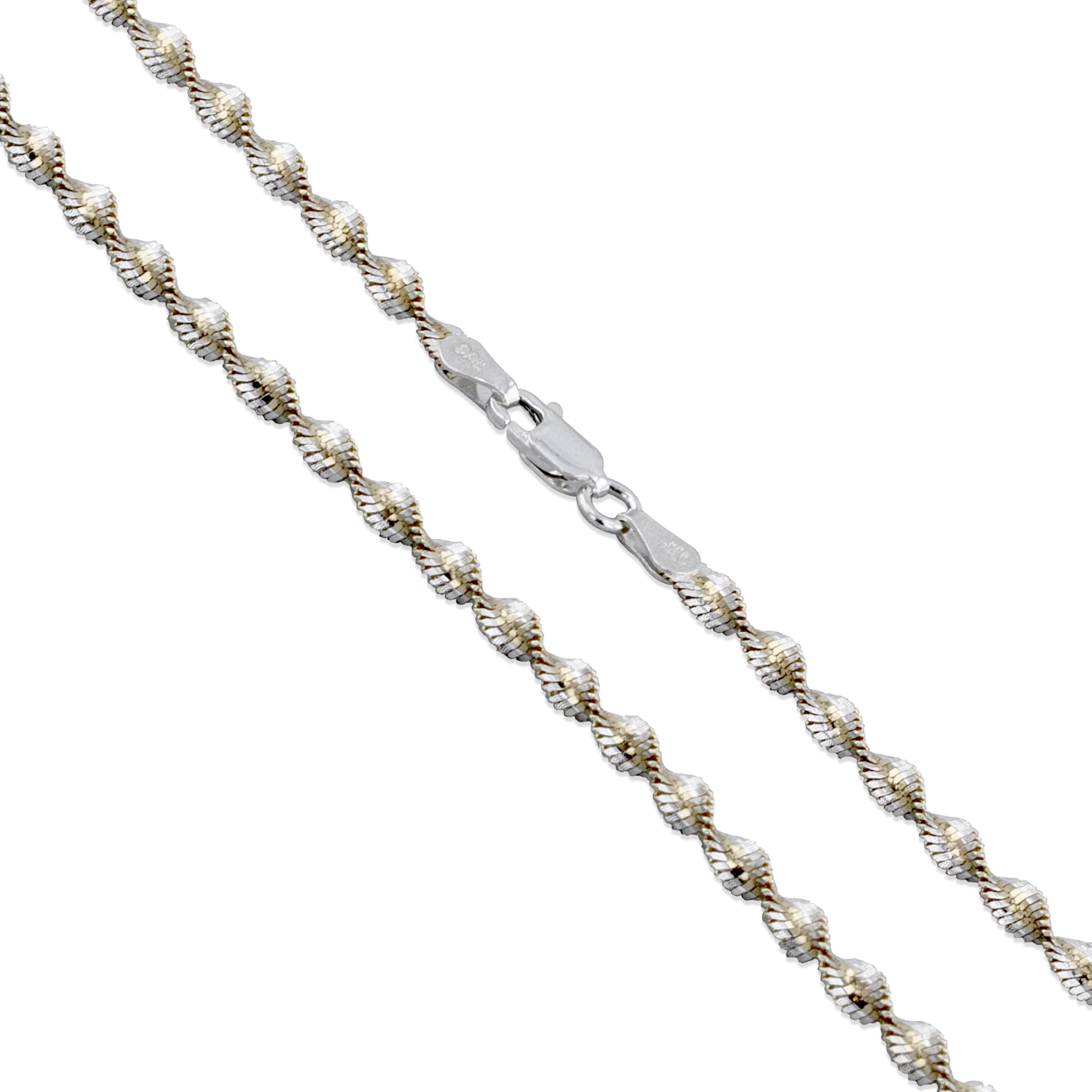 Sterling Silver Magic Twist Rope Chain 