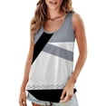 thumbnail image 1 of Liquidation! Uooqdmx Débardeurs Graphiques pour Femmes, Débardeurs Grande Taille pour Femmes, Débardeurs Amples pour Femmes, Gilet Décontracté Imprimé Col Rond 2025, Débardeurs d'Été pour Femmes, Gris m, 1 of 7