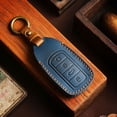 thumbnail image 6 of Leather Remote Car Key Fob Case Cover For Chery Omoda 5 Blue, 6 of 7