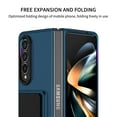thumbnail image 3 of SaniMore for Samsung Galaxy Z Fold 4 7.6 inch Slim Case, Military Grade Shockproof Hard PC Cover Built-in Invisible Folding Bracket Kickstand Thickened Lens Frame for Samsung Z Fold 4, Blue, 3 of 11