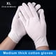 thumbnail image 3 of Guantes de algodón Minnieouse 12 pares blancos para mujer unisex XL, 3 of 6
