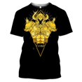 thumbnail image 1 of Camisetas con estampado 3D de Anime para hombres y mujeres, ropa de calle de Saint Seiya, cuello redondo, Tops Harajuku de gran tamaño, ropa para niños, Verano Qiuyongming unisex, 1 of 2