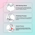 thumbnail image 3 of ARVALILS 925 Sterling Silver Heart Hand Gesture Charm, Jewelry Gift for Women’s Bracelets & Necklaces, 3 of 7