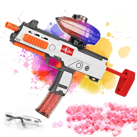 Gimify Automatic Splatter Ball Blaster  Electric Gel Ball Blaster with 11000+ Water Beads and Goggles  for 12+ Boys and Girls Rechargeable Splatter Ball Toys