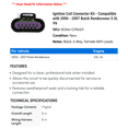thumbnail image 2 of Ignition Coil Connector Kit - Compatible with 2006 - 2007 Buick Rendezvous 3.5L V6, 2 of 2