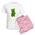 thumbnail image 6 of CafePress - Green Gummy Bear Pajamas - Women's Short Sleeve Print T-Shirt and Pants Light Cotton Pajama Set, 6 of 7