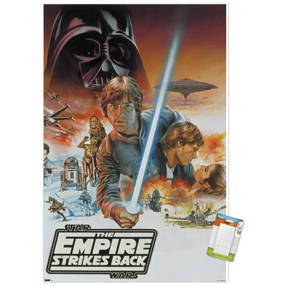 Star Wars: Empire Strikes Back - Cover Illustration Wall Poster, 14.725" x 22.375"