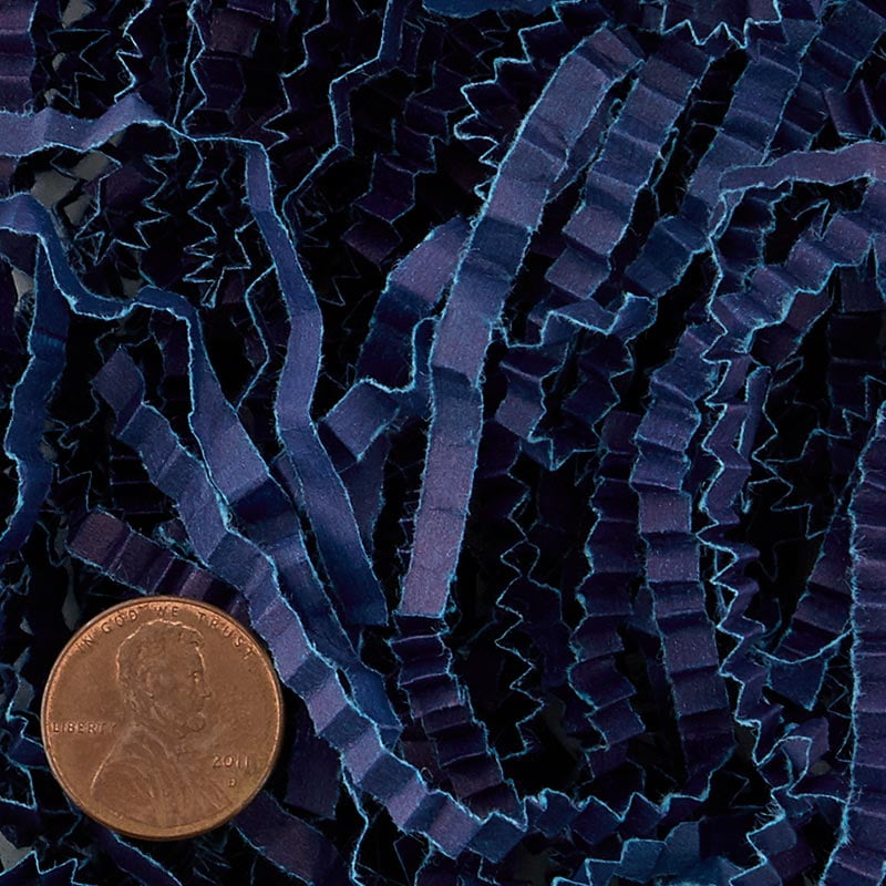 Navy Blue Crinkle Cut Paper Shred by CRINKLE CUT by Paper Mart