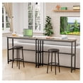 thumbnail image 2 of Console Table, Bamboo Entryway Table, Narrow Sofa Tables, 40" Long Behind Couch Table, Small Entrance Side Table for Hallway, Living Room, Foyer, Bedroom,Corridor, Kitchen, Rustic Brown, 2 of 2