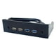 thumbnail image 1 of Hub de panel frontal USB de 5,25 pulgadas, adaptador de panel frontal USB, USB 3.0 USB 2.0, 1 of 7