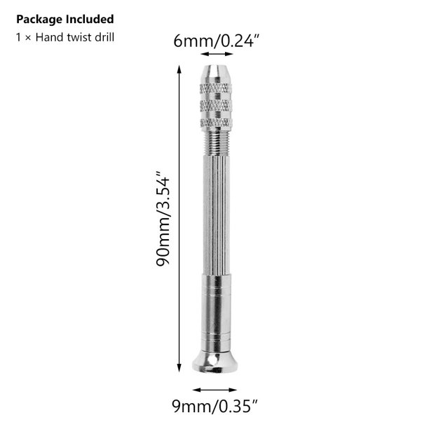 Mini juego de taladros giratorios de mano para joyería, taladro de agujero de pasador de mano preciso, fresas de joyería rotativas, abrazadera de Portabrocas de perforación de 0,5-3,2mm