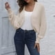 thumbnail image 5 of Suéter de mujer estilo europeo con mangas, chaqueta informal para otoño e invierno, nuevos estilos, top acrílico para mujer., 5 of 6