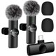 thumbnail image 1 of 2 Pack Type C Mini Wireless Lavalier Microphone for iPhone 15, 1 of 5