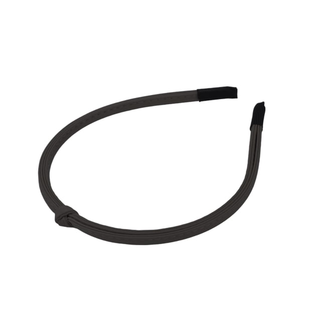 Accesorios de moda para el cabello de mujer: diademas delgadas únicas de cuero para mujeres, bandas para el cabello negras.