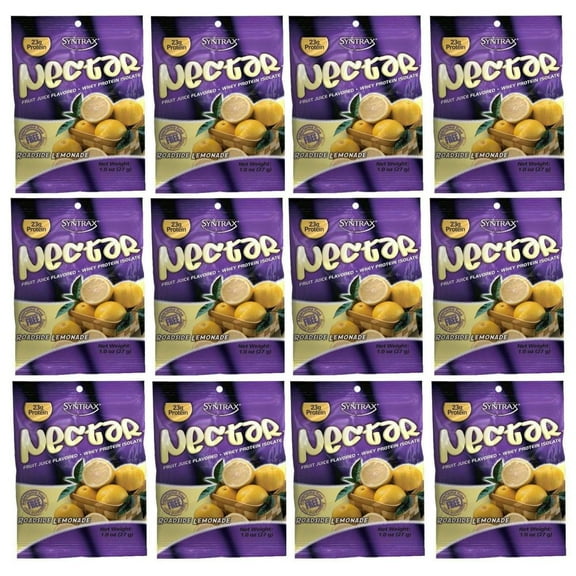 Syntrax Nectar Protein Powder Trial Sizes (12-Pack) - 15 flavors to choose from! Flavor: Roadside Lemonade