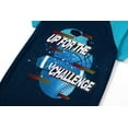 thumbnail image 3 of Tebbis Pajamas For Boys Fun Up for the challenge Blue Short Sleeves Summer PJs Set Kid Comfy Sleepwear Size 12, 3 of 7