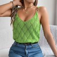 thumbnail image 4 of Mrat Knit Tank Tops Women's Fashion Tank Tops Summer Sleeveless Casual Loose Blouses Cotton Tank Tops S-153 Green XL, 4 of 7