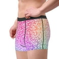 thumbnail image 4 of Kll Colorful Glitters Men'S Cotton Boxer Briefs Underwear-Small, 4 of 9