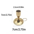 thumbnail image 3 of Small Handheld Metal Candleholder for Home Decor and Table Centerpiece, 3 of 6