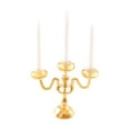 thumbnail image 4 of Dualoai 1/12 Dollhouse Candle Holder Doll House Candlestick Pretend Play House Toys Cute Candelabra Model for Fireplace Bedroom Decor Gold and White, 4 of 9