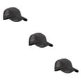 thumbnail image 1 of Qarigey Men Hat Clothing Accessory Sunshade Baseball Breathable Outdoor Drying Adjustable Caps Quick Mesh Headgear Summer Sport negro 3piezas Qarigey CBP011080, 1 of 6
