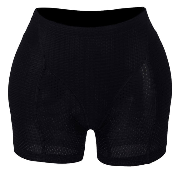 Women Padded Panties Shapewear Enhancer Control Panties Body Shaper Underwear, Black, 2XL