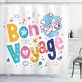 thumbnail image 1 of Ambesonne Funny Shower Curtain, Happy Message, 69"Wx75"L, Multicolor, 1 of 3