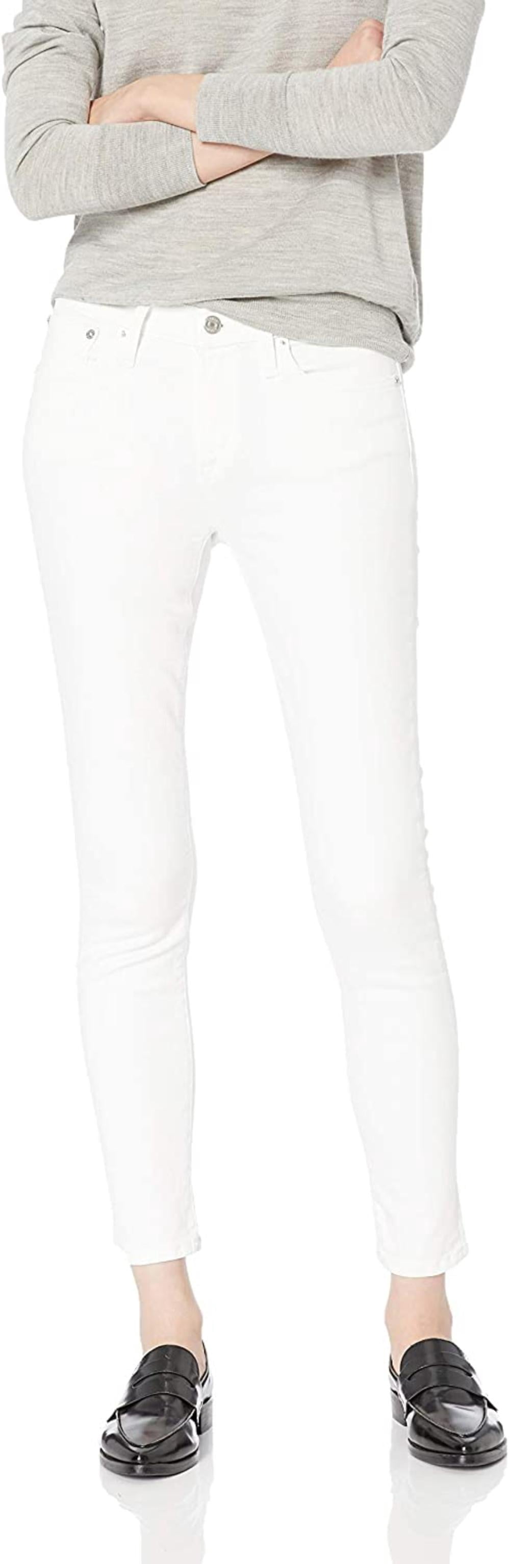 Midrise Skinny Toothpick Jean, White 