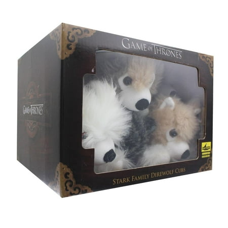 Game of Thrones Exclusive 6-Inch Plush Direwolf Prone Cub 6-Pack