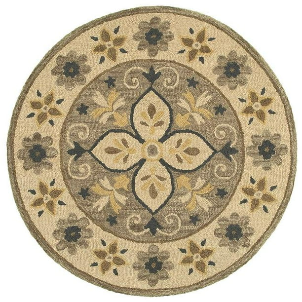 6 ft. Dazzle Round Area Rug, Taupe