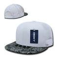 thumbnail image 2 of Decky 1083 6 Panel High Profile Structured Bandanna Bill Trucker Hat-White/Black, 2 of 4