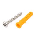 thumbnail image 2 of Uxcell (Paquete de 25) Tapones de Tornillo de Pared de Plástico 6mmx30mm con Tornillos de Cabeza Redonda, 2 of 2