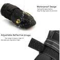thumbnail image 3 of Botas protectoras ZHAOCHENG para perros medianos y grandes impermeables color negro talla 2, 3 of 5